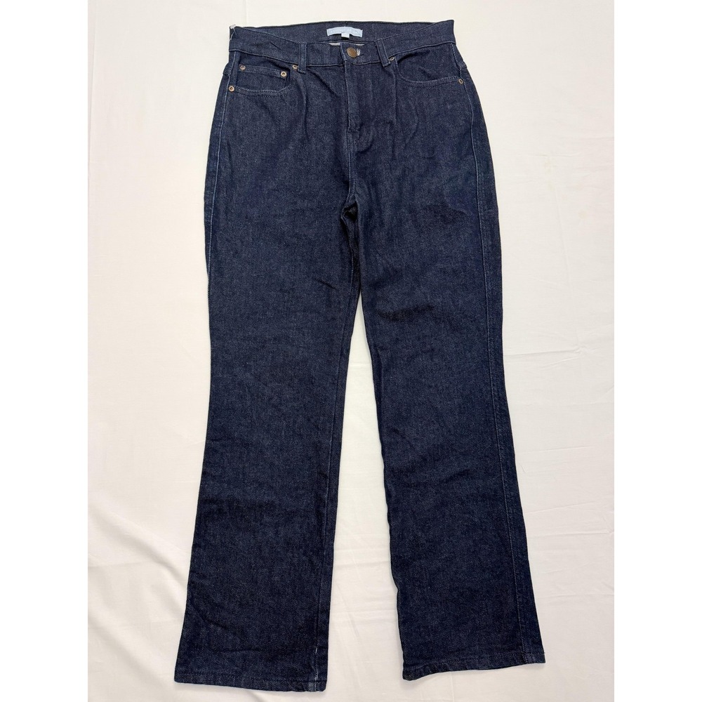Antonio Melani Straight Jeans Womens 28 Blue Dark Wash High Rise Stretchβ 28x31